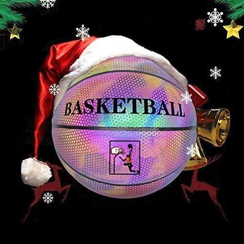 image for Xingouchen Glowing Reflective Basketball, Glow in The Dark Basketballs
