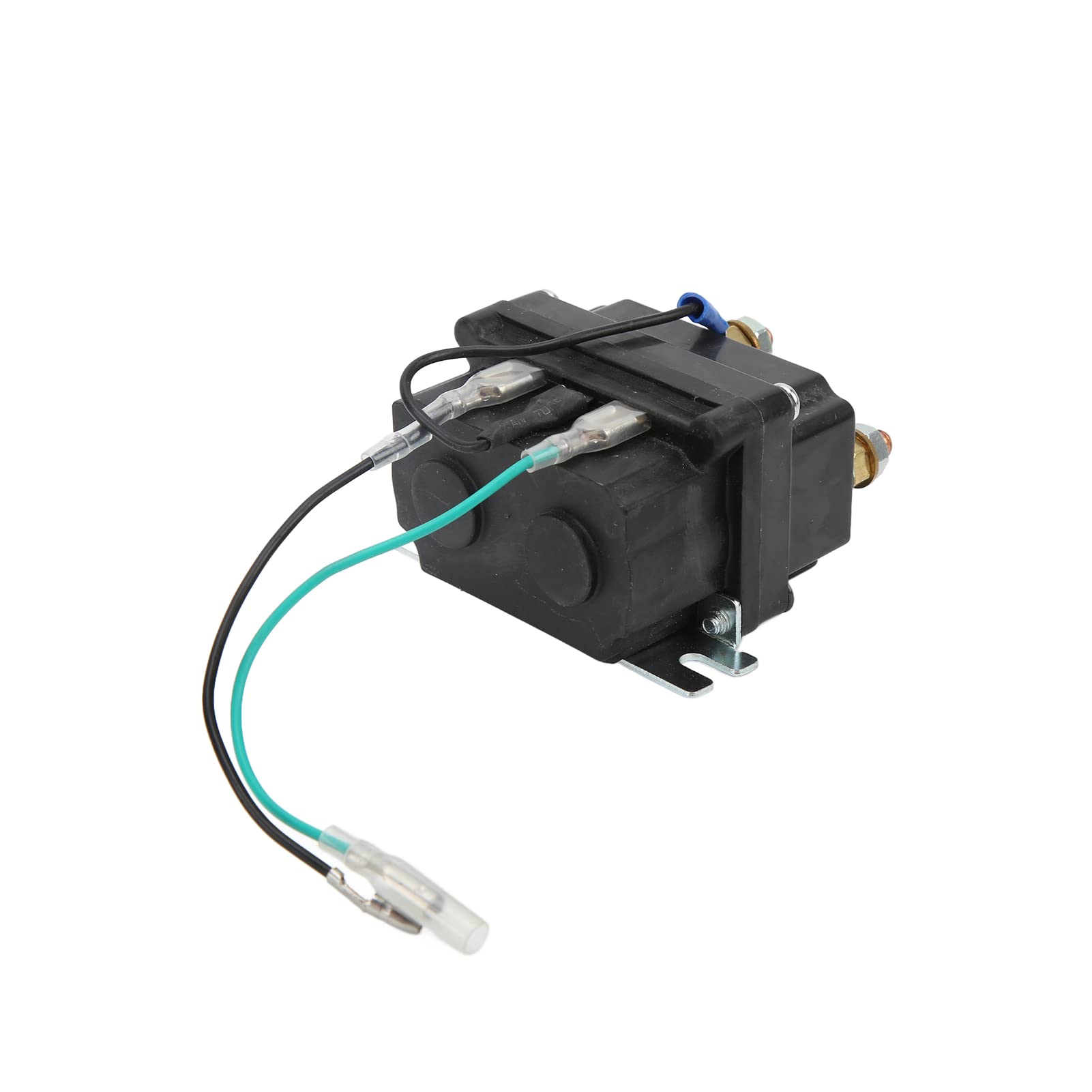 Stycznik przekaźnika Wi elektryczny 12 V malowany proszkowo czarny H DC 250A 12V do 2000lb-5000lb ATV UTV Wi przekaźnik elektromagnetyczny akcesoria do pojazdu