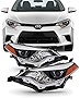 AKKON - For 2014 2015 2016 Toyota Corolla E170 Black Housing Build-In LED Proejector Headlight Lamp Assembly