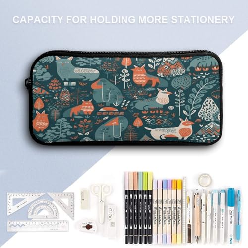 Printed Backpack With Lunch Pack Storage Box Case Scandinavian Animals 3pcs Lightweight Travel Backpack4