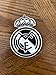 Madrid Football Club Logo Patch, Black and White Crown Iron-On Crest for Adult Mens Jersey 2