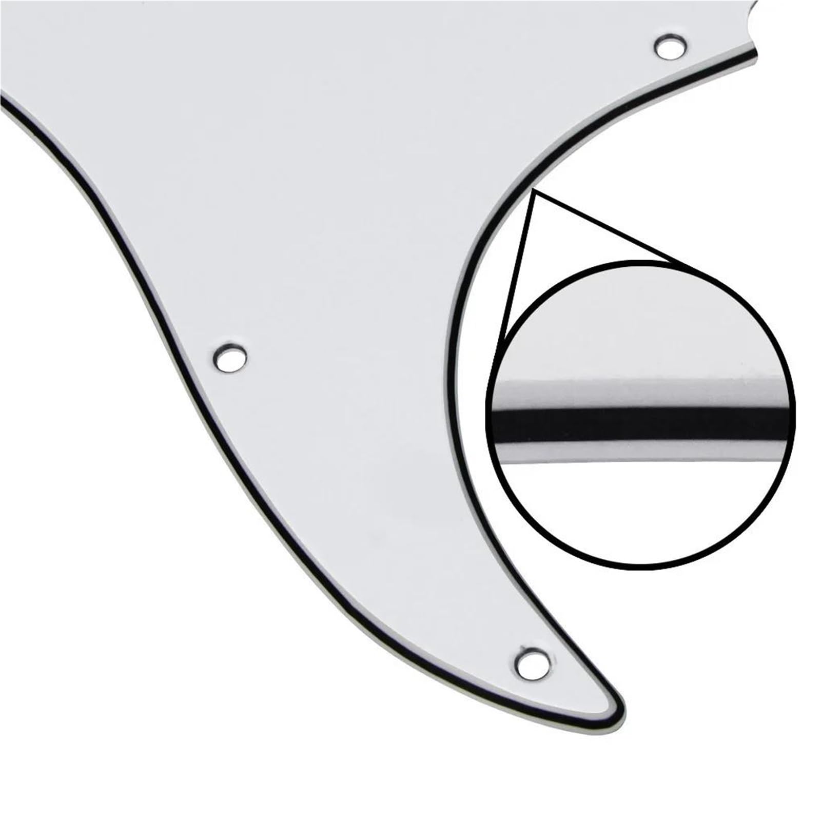 Standard Pickguard do gitary elektrycznej SSS 11 Otworowa Maskownica Do Gitary Elektrycznej ST Ze Śrubami Akcesoriów Instrumentów Muzycznych(White 3ply)
