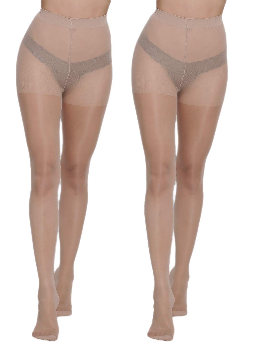 pink flamingo Sheer Stockings 40D - 2 Pairs-picture-19