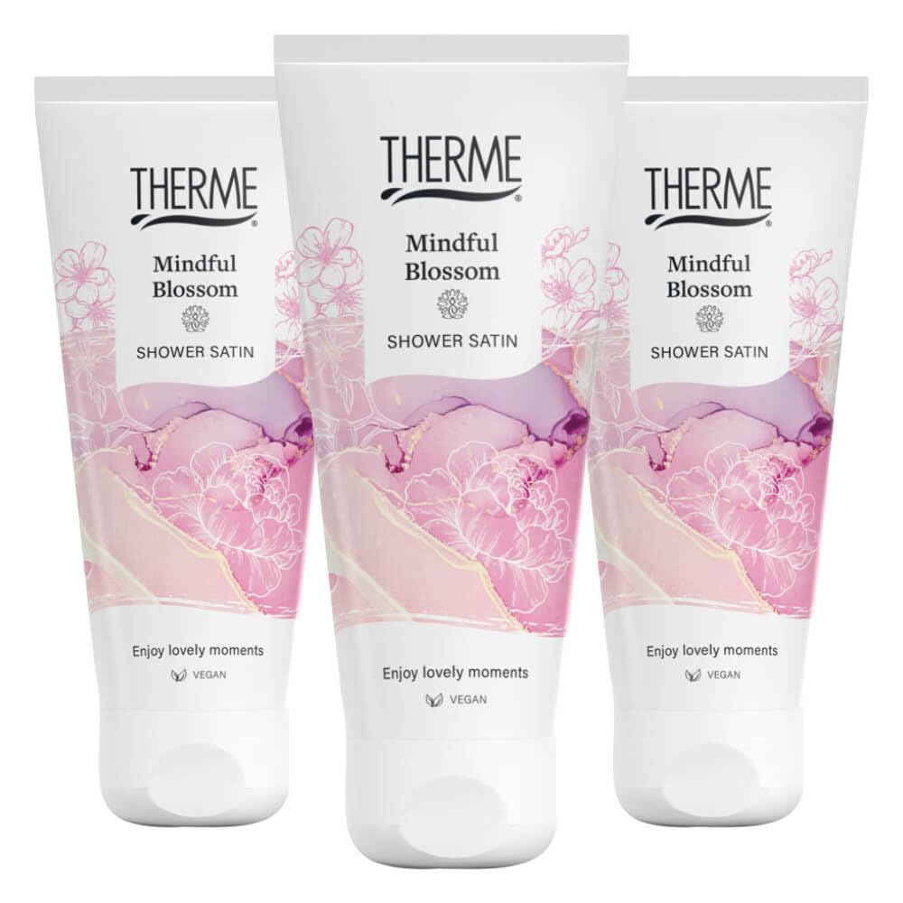 3x Therme Shower Gel Mindful Blossom 200ml