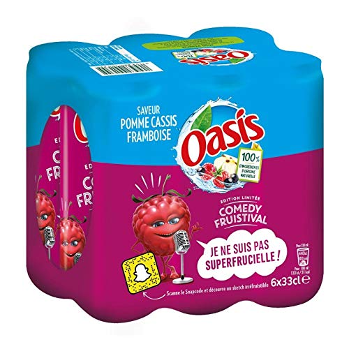 Oasis – Oasis Apple Cassis Frambuesa Slim Box 6 x 33 cl – Un artículo