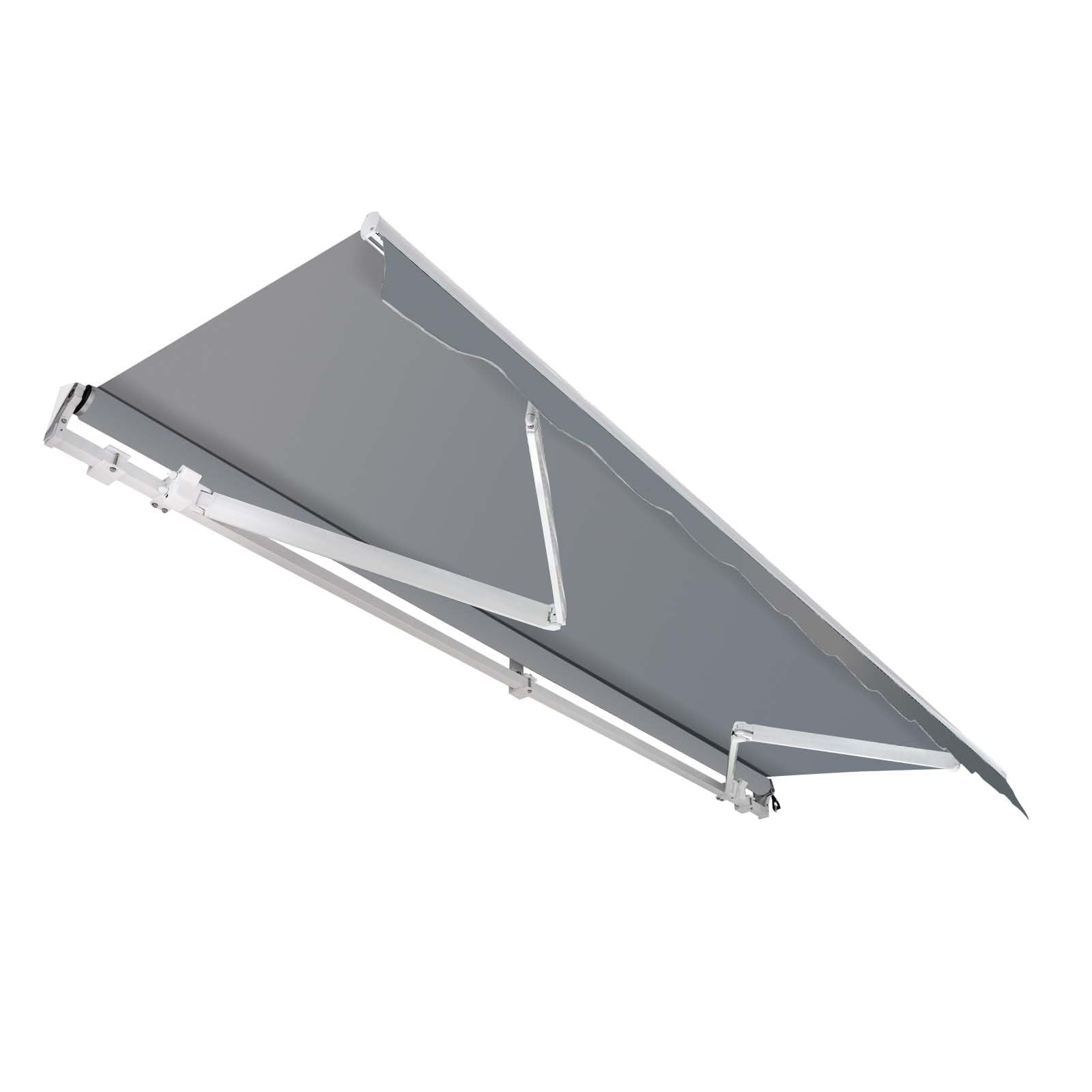 Toboli Toldo articulado 3,5x3 m Antracita toldo Sol Montaje a Pared toldo de balcón protección UV