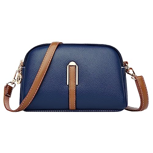 Bandolera para mujer de estilo casual con correa regulable y llavero de madera integrado
