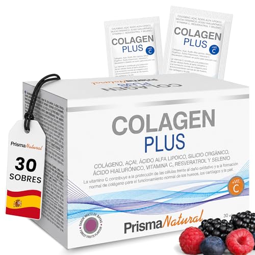 Colágeno Hidrolizado - Colagen Plus Antiaging con Ácido Hialurónico, Silicio Orgánico y Antioxidantes – Apoyo a Piel, Cabello, Uñas y Articulaciones – Fórmula Antiedad - Prisma Natural