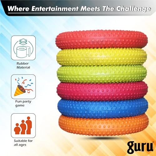 Image of Guru Sponge Filled Dotted 1 Pc Rubber Tennikoit Ring Sports Rubber Tennikoit Ring