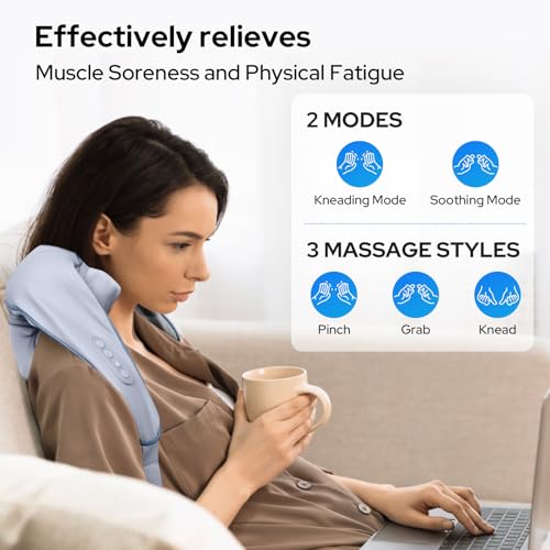 Image of Halohop Neck and Back Massager - Heated 5D Electric Wearable Massager for Neck, Back, Shoulders, Waist and Legs