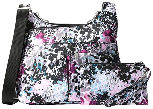 Image of Baggallini Crossbody Travel Bag 11x8.5 Lightweight Water-resistant Nylon Handbag