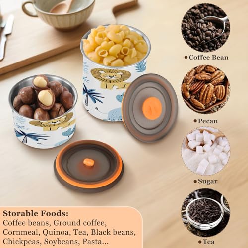 Contenedor hermético de acero inoxidable para café 17oz miniatura 6