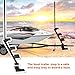 4-Step Boat Steps for Trailer with Handle,Heavy Duty Non-Slip Boat Trailer Steps Universal Fit for Bass/Pontoon Boat Trailers（Width 3” and Height 3