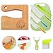 Kindermesser 8-teiliges Kinder-Küchenmesser-Set zum Schneiden und Kochen von Obst oder Gemüse für Kleinkinder, inklusive Holzmesser Schneidebrett Schäler(Wagen)