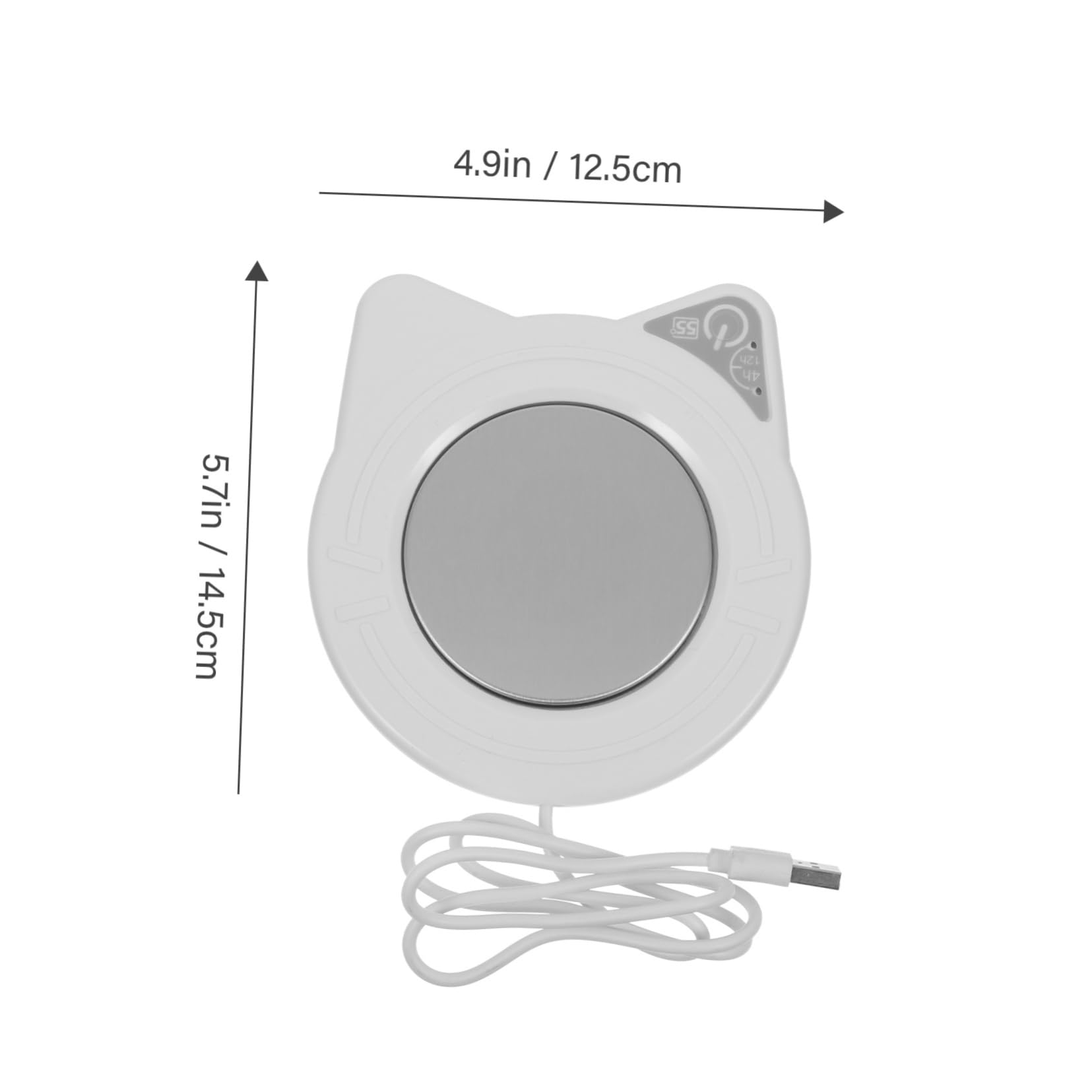 Mikinona Coffee Mug Warmer Electric Mug Heater for Desk 55? Heating Coaster Heat Preservation for Milk Water Beverages