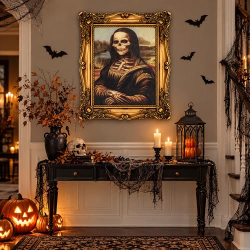 ECGER Wanddekoration, Wohnraumgestaltung, Wandmalerei (Halloween Deko Holz & Gold & Retro) – Ansicht 5