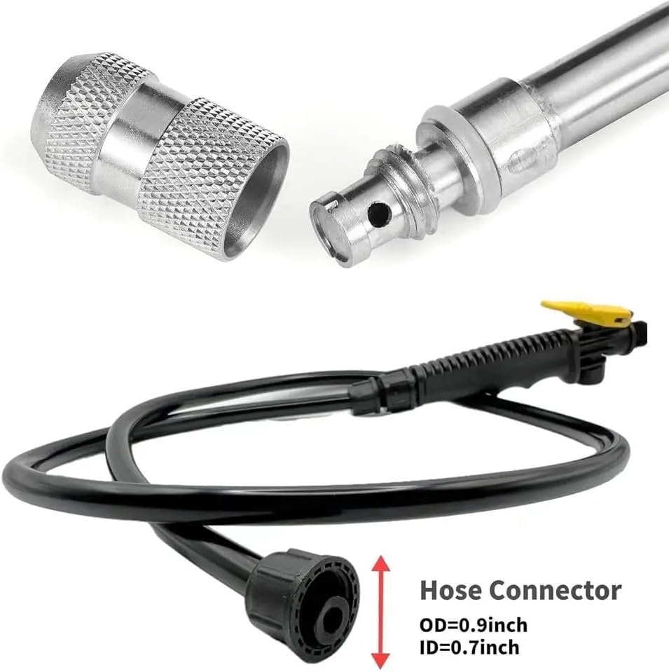 Stainless Steel Sprayer Wand, Garden Sprayer Wand with Adjustable Nozzle Thread Connector Pumping Pressure Spray Rod