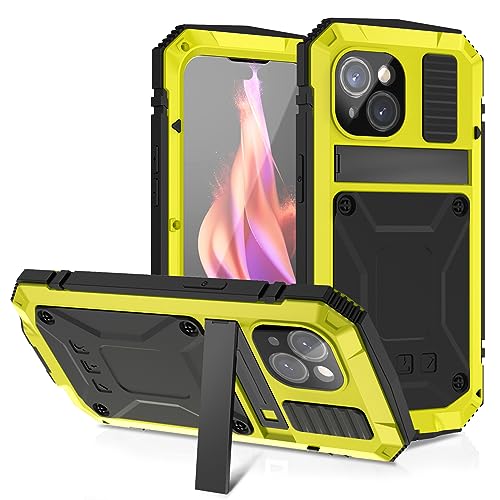 Coque iPhone 15 Plus antichoc jaune anti-rayures pour éviter les bris d'écran et réparations