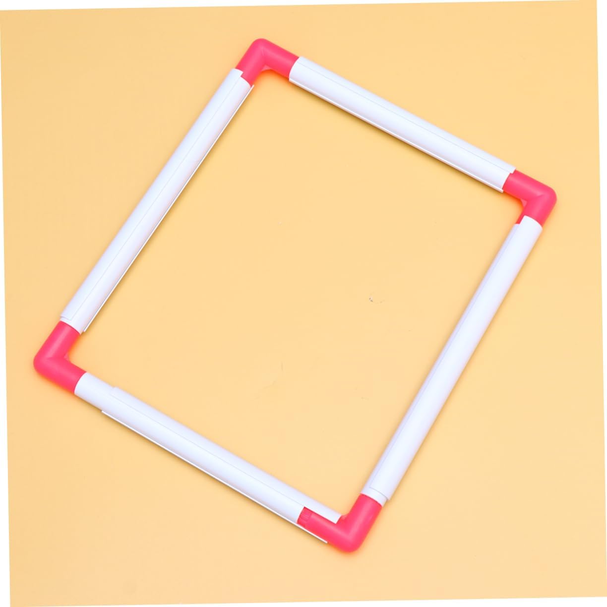 KOCKSHION Portable Clip Embroidery Frame Durable Plastic Clamp for Cross Stitch and Quilting Random Color Post-Assembly Inner Diameter