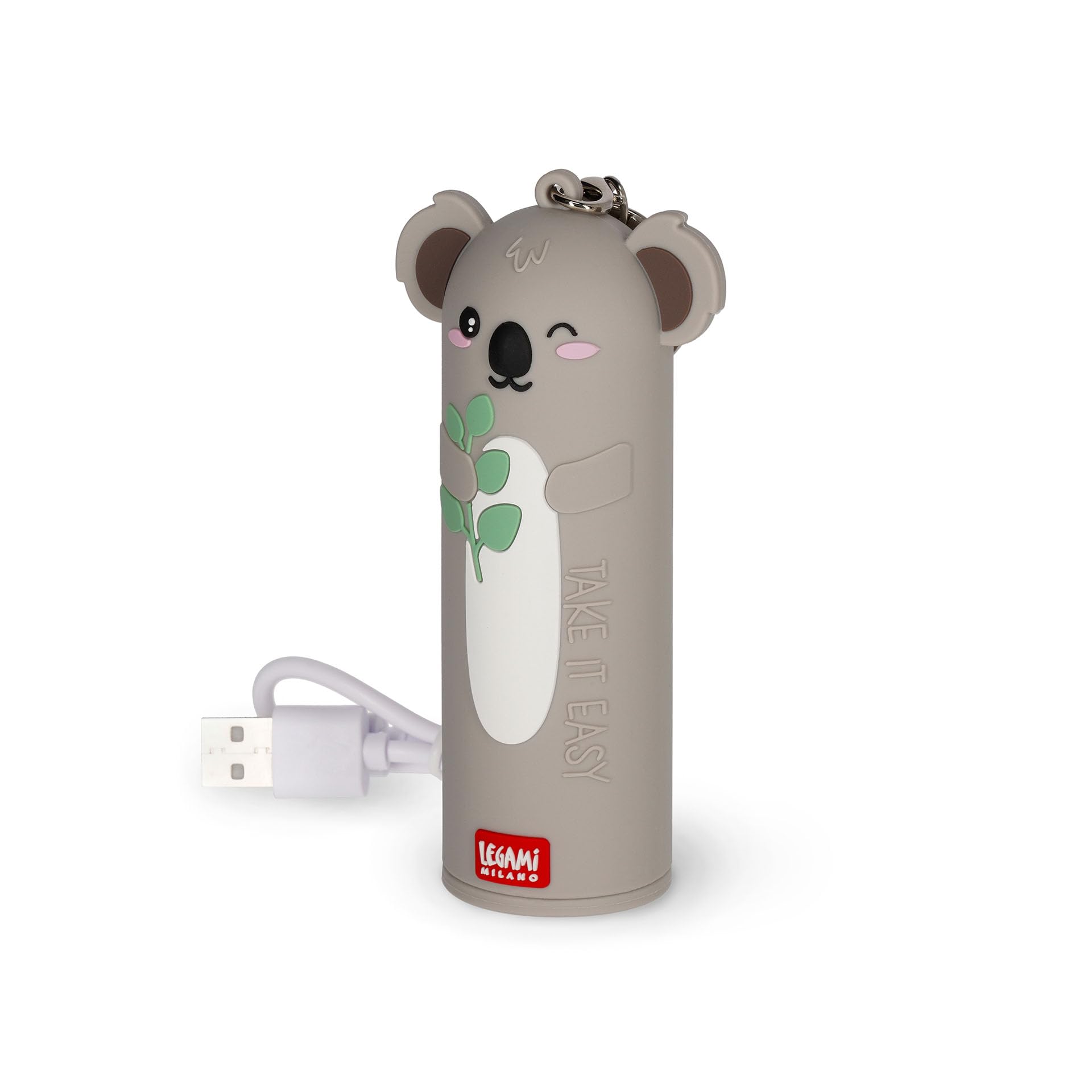 Power Bank Legami My Super Power Panda 4800mAh, Ricarica 2 Dispositivi, Con Cavo USB-C