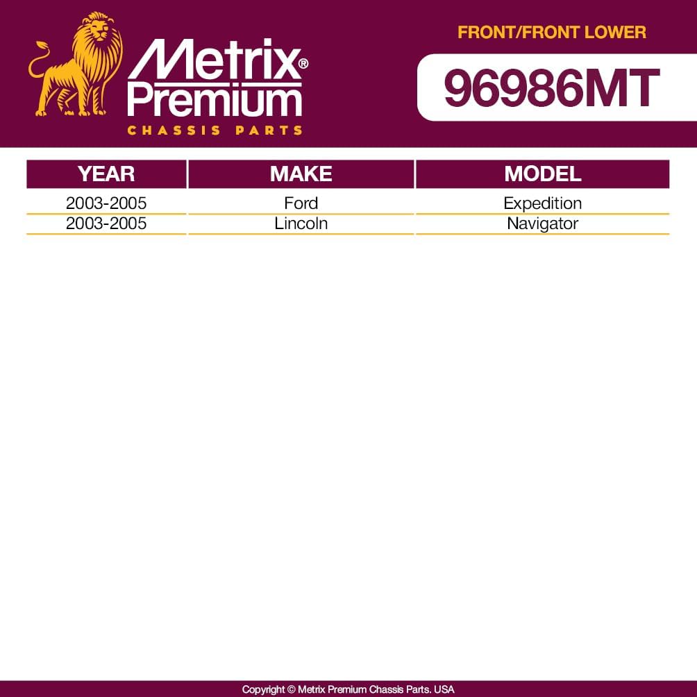 Metrix Premium Chassis Parts - 4 PC L/R Front Sway Bar Stabilizer End Link & L/R Front Lower Ball Joint Kit Fits 03-05 Ford Expedition, Lincoln Navigator, Replacement K80239, K500060, Made in Europe