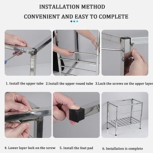 Freestanding Utility Sink,Outdoor Sink Set,Kitchen Sink Set with Storage Shelves,1 Compartment Commercial Kitchen Sink,with Drainboard and Faucet,for Garage,Restaurant,Kitchen,Laundry Room,I