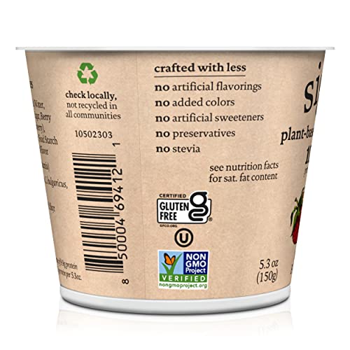 Siggi'S ® Plant-Based Coconut Blend, Mixed Berry, 5.3 Oz. Cup – Single Serving Dairy Free Snack thumb #9