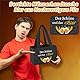 WenmthG Witzige Männerhandtasche Filz Bier mit Flaschenöffner und Grußkarten Geschenke für Männer Papa Opa Kollege Freund Geburtstag, Bierträger Flaschenträger Herrenhandtasche Bier für 6 Flaschen