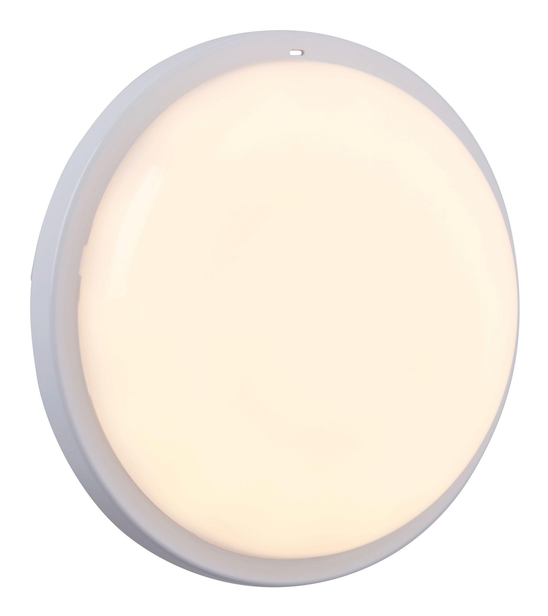 Outdoor Light White Rond Plus CCT LED Round Bulkhead 15w 1700lm Saxby 108745