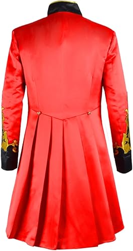 Miniatura 4 de LOKETA Anillo de disfraz de maestro de ceremonias de circo para hombre, disfraz de maestro showman Barnum Cosplay Tailcoat Halloween uniforme