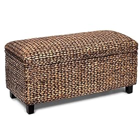 BIRDROCK HOME Storage Ottoman Bench - Bed Storage Trunk - Espresso Bench - Chest - Safety Hinges (Brown Wash) 51w4GzpM+VS. SS280