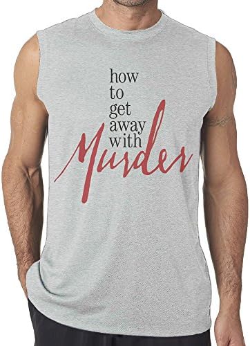 Men Htgawm Get Away With Murder Soft Tank Top Ash Large