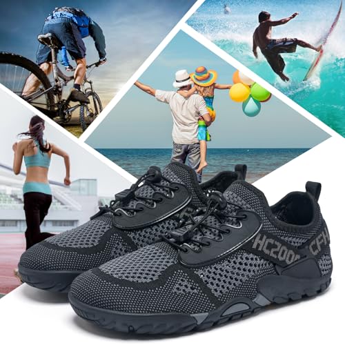 Image of SOBASO Water Shoes Women Men Hiking Dry Aqua Beach Swim Surf Shoes for Outdoor Fish Hiking Pool