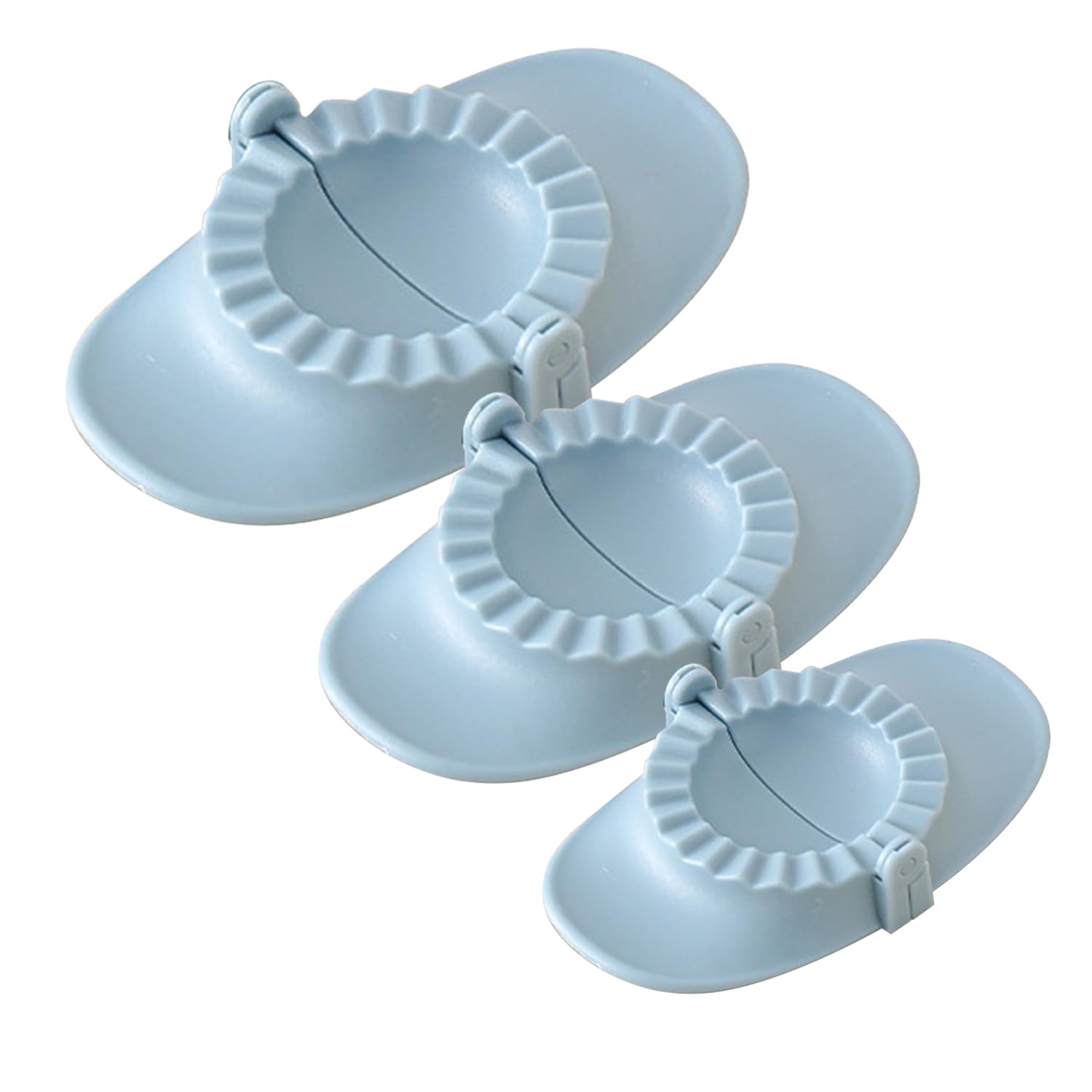 3 Piezas Molde Empanadillas, Molde de Clip para Bola de Masa, Dumpling Maker para Ravioli, Prensa Manual de Empanada, para Hacer Bolas de Masa Hervida, Pegatinas para Ollas