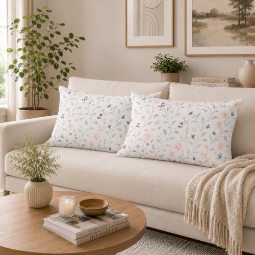 Image of Microfiber Pillow Cover 17x27 Inch (Pack of 2) | Soft & Durable | Ideal for Bed & Sofa Neutral Natural