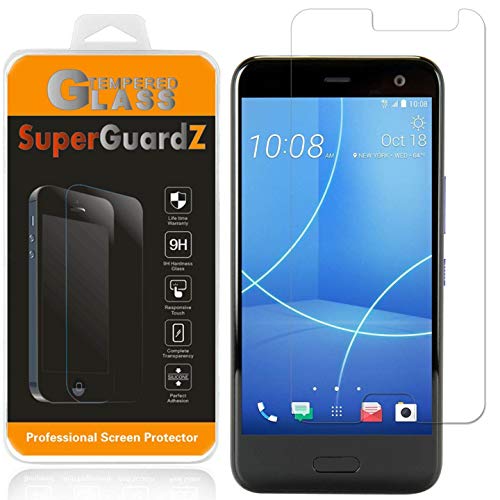 [3-Pack] For Htc U11 Life Screen Protector Tempered Glass, Superguardz, 9H, 0.3Mm, Anti-Scratch, Anti-Bubble, Anti-Fingerprint [Lifetime Replacement] #TOP27