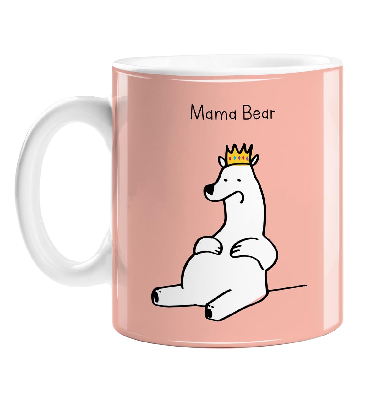 LEMON LOCO Mama Bear Mug | Doodle Thank You Gift for Mum, Cute Birthday Gift for Mother, Just Because Gift for Mum, Mother's Day Gift