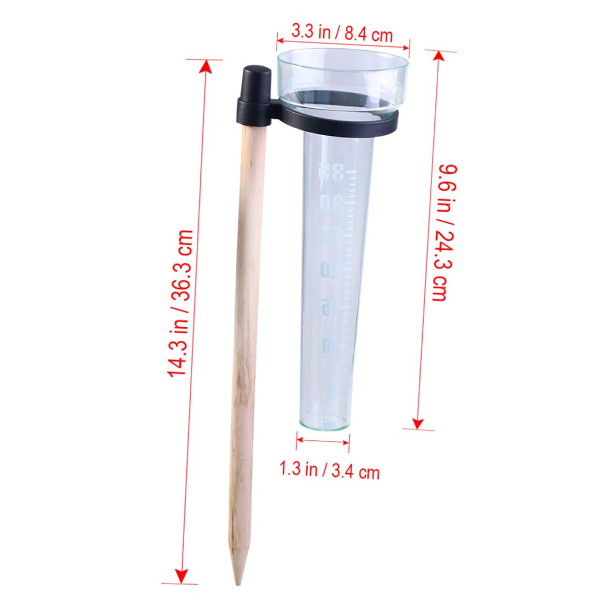 Außenthermometer 2 Satz Regenmesser Windrichtungsmesser Kunststoff