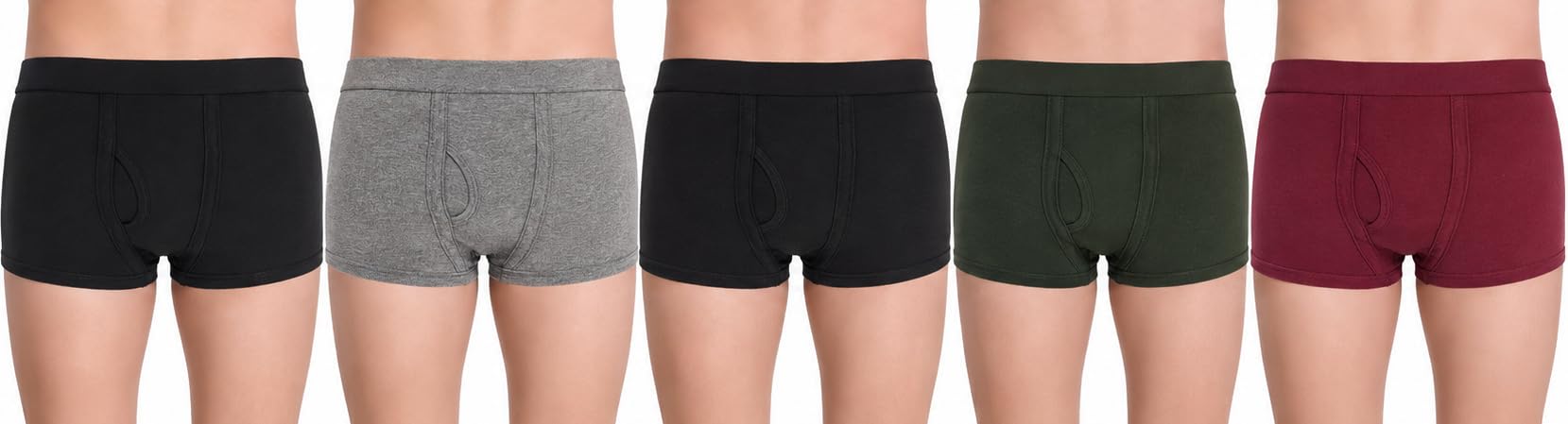 Men's Trunk Underwear, Pack of 5, Multicolour-image-42
