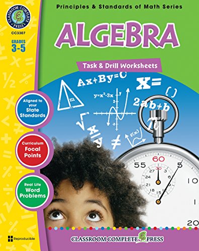 Algebra: Task & Drill Sheets, Grades 3-5 (Principles & Standards of Math) view 2