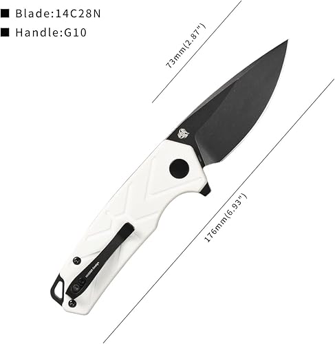 Miniatura 7 de CMB Made Cuchillos Botón Lock TNB CMB-14G G10 Mango 14C28N Acero Senderismo Bolsillo Plegable Deportes Táctico Supervivencia Camping al aire libre