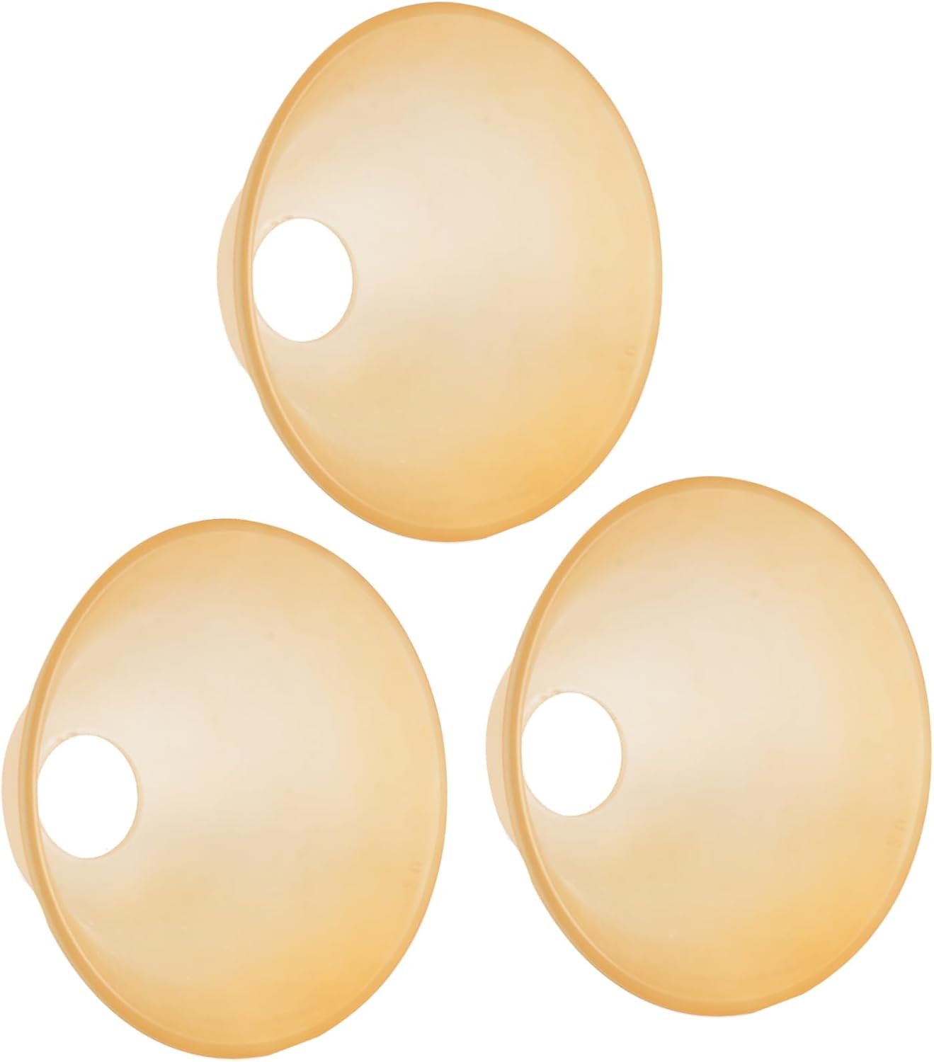 TEHAUX 3Pcs Vintage Glass Lamp Shade Retro Ceiling Light Cover Creative Household Lampshade for Living Room Tea Color Fits Standard Fixtures