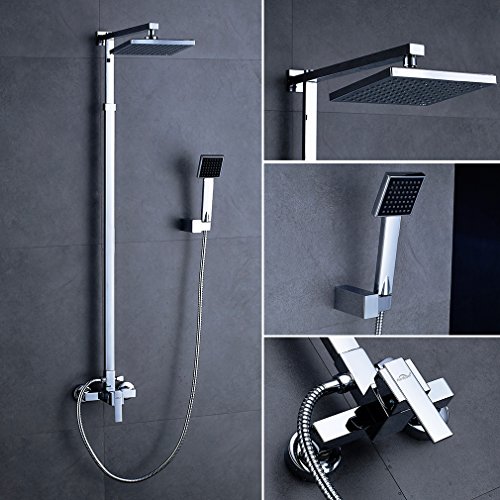 Auralum® Set doccia con doccetta, rubinetteria da