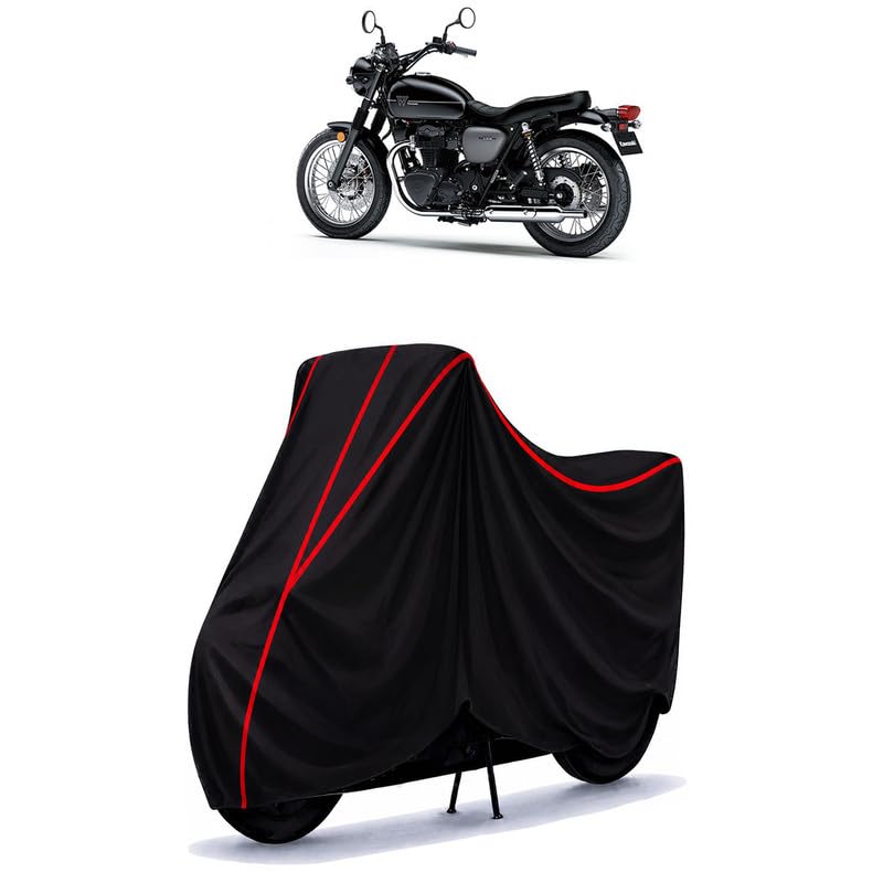 Image of W800 Water Resistant Bike Cover for All Motorcycles & Scooters | Heavy Duty Premium Taffeta Fabric | UV Protection, Dustproof, Scratchproof | All Weather Two Wheeler Body Cover with Elastic Bottom