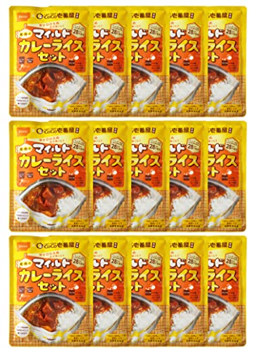 尾西食品 CoCo壱番屋監修マイルドカレーライスセット 15袋入 (非常食・保存食)
