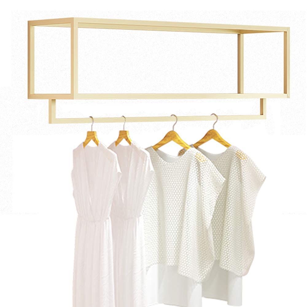 CENAP Exquisite Clothes Rail Rack Metal Retail Clothing Rack Display Rod, Clothing Store Display Rack Ceiling Hanger, Female Clothing Store Display Hanger/C120cm