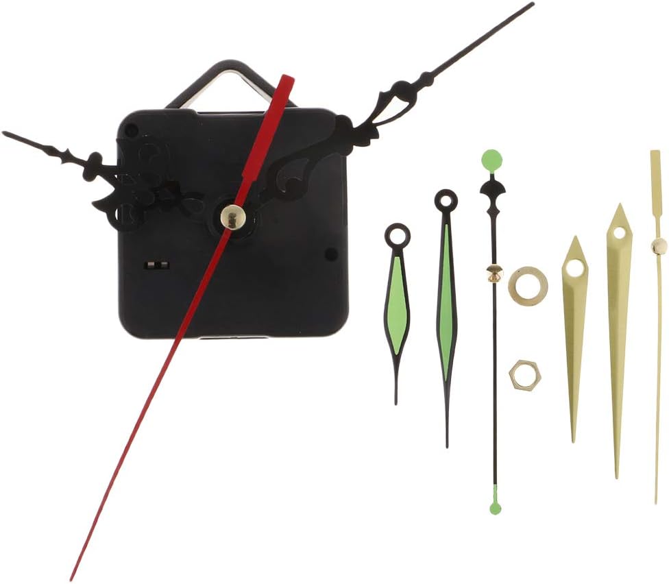 Baosity 3 Colors/Styles Hands Quartz DIY Wall Clock Movement Mechanism Battery Operated Parts Replacement Set
