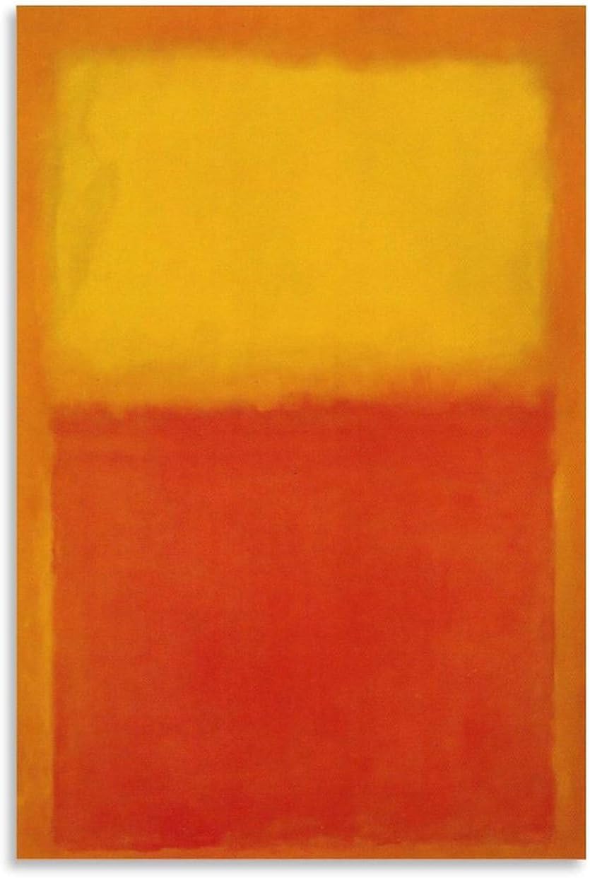 Amazon.co.jp: マーク・ロスコのオレンジと黄色のポスターと版画