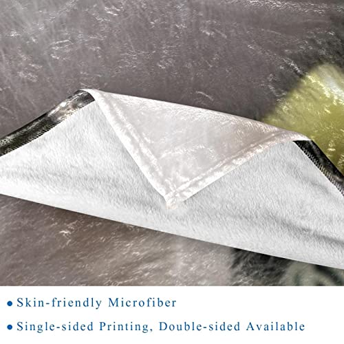 Couvertures chaudes et douces en microfibre plaid peluche chiot blanc - 3