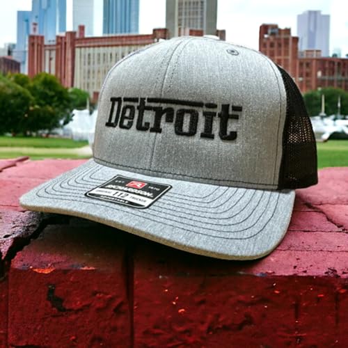 Gorra Trucker Detroit Grigio Gris/Negro miniatura 3